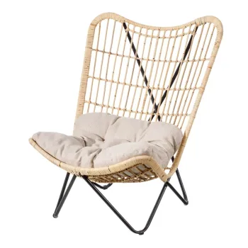 Fotoliu in culoare naturala tesut - Ixia imagine