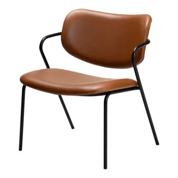 Fotoliu maro coniac din imitatie de piele Zed - DAN-FORM Denmark imagine