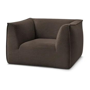 Fotoliu maro cu tapiE>erie din catifea reiatAGiorgia aEURBobochic Paris imagine