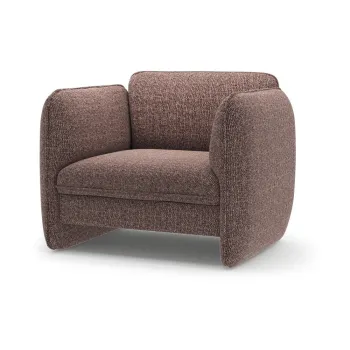 Fotoliu maro cu tapiE>erie din chenille Georgia aEURMicadoni imagine