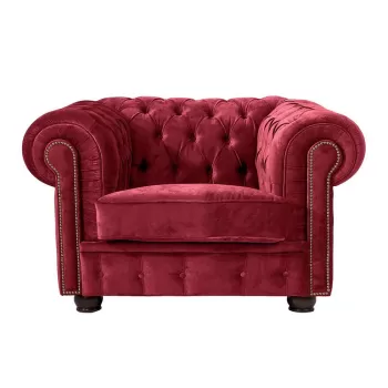 Fotoliu Max Winzer Norwin Velvet, rosu imagine