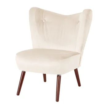Fotoliu Max Winzer Sari Velvet, crem imagine