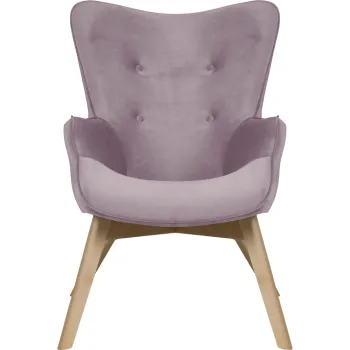 Fotoliu mov lavanda cu tapiterie din catifea Niko - Ropez imagine