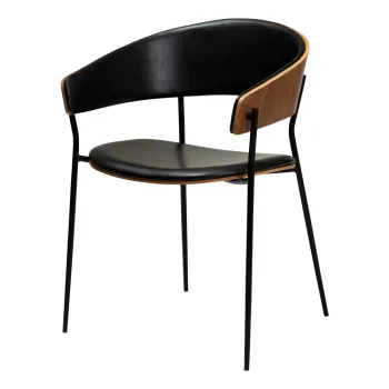 Fotoliu negru din imitatie de piele Crib - DAN-FORM Denmark imagine