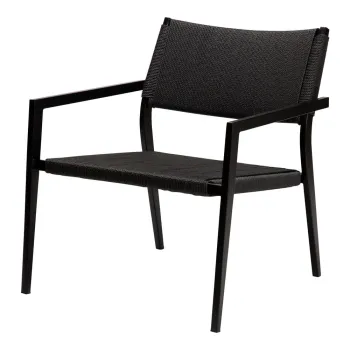 Fotoliu negru din impletitura de trestie Loop - DAN-FORM Denmark imagine