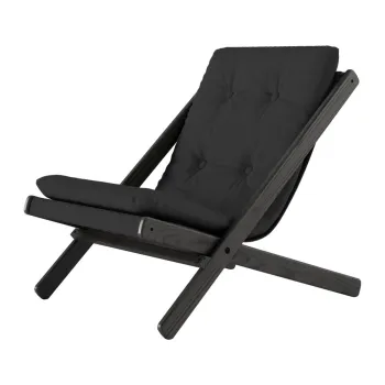 Fotoliu pliabil Karup Design Boogie Black/Dark Grey imagine