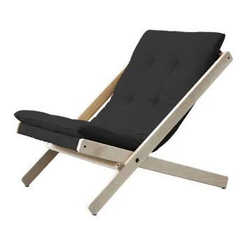 Fotoliu pliabil Karup Design Boogie Dark Raw/Grey imagine