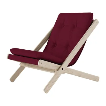 Fotoliu pliabil Karup Design Boogie Raw/Bordeaux imagine
