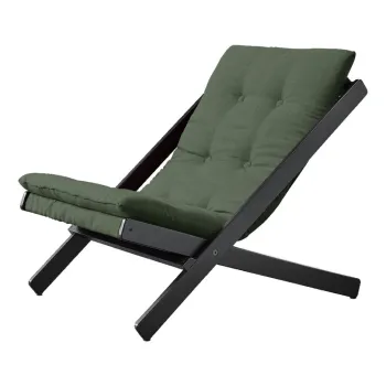 Fotoliu pliabil Karup DesignBoogie Black/Olive Green imagine