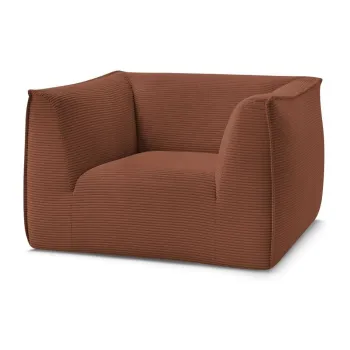 Fotoliu portocaliu cu tapiE>erie din catifea reiatAGiorgia aEURBobochic Paris imagine