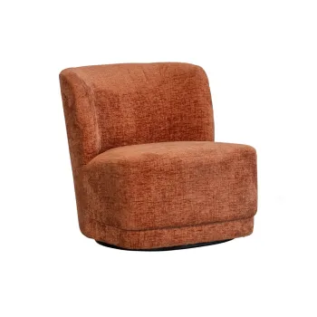 Fotoliu portocaliu cu tapiterie din catifea Atty - WOOOD imagine