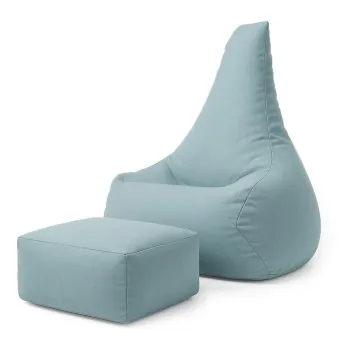 Fotoliu puf pentru copii albastru deschis Outzy - Meowbaby imagine