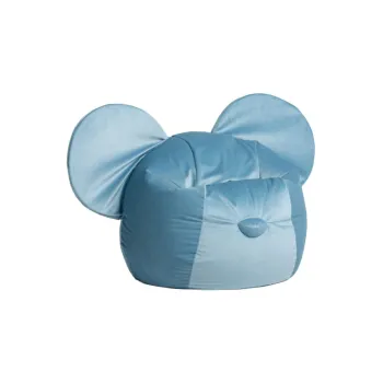 Fotoliu puf pentru copii albastru Ears - The Brooklyn Kids imagine