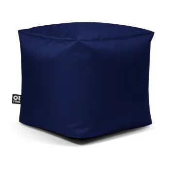 Fotoliu puf pentru copii albastru inchis Cube M - So Soft? imagine