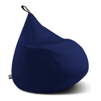 Fotoliu puf pentru copii albastru inchis Drop M - So Soft? imagine