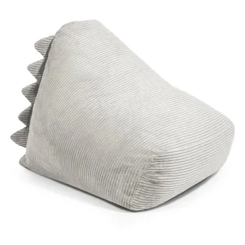 Fotoliu puf pentru copii crem cu tapiterie din catifea reiata Snug 80 Dragon - SLOWDOWN imagine