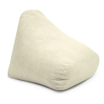 Fotoliu puf pentru copii crem cu tapiterie din tesatura boucle Snug 80 - SLOWDOWN imagine