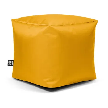 Fotoliu puf pentru copii galben Cube M - So Soft? imagine