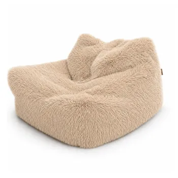 Fotoliu puf pentru copii in culoare naturala deschisa Mammoth - Meowbaby imagine