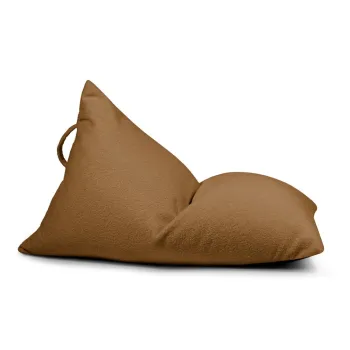 Fotoliu puf pentru copii maro cu tapiterie din tesatura boucle Razzy - SLOWDOWN imagine