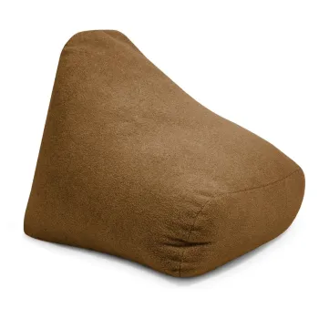 Fotoliu puf pentru copii maro cu tapiterie din tesatura boucle Snug 80 - SLOWDOWN imagine