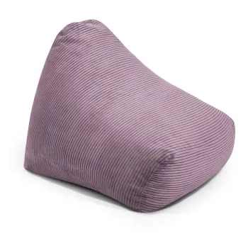 Fotoliu puf pentru copii mov cu tapiterie din catifea reiata Snug 80 - SLOWDOWN imagine