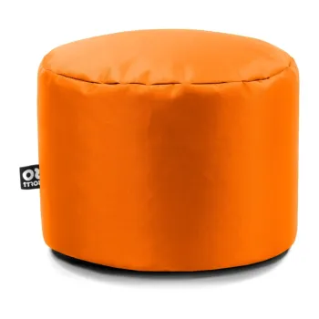 Fotoliu puf pentru copii portocaliu cu tapiterie din imitatie de piele Dot M - So Soft? imagine