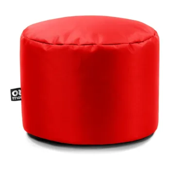 Fotoliu puf pentru copii rosu cu tapiterie din imitatie de piele Dot M - So Soft? imagine