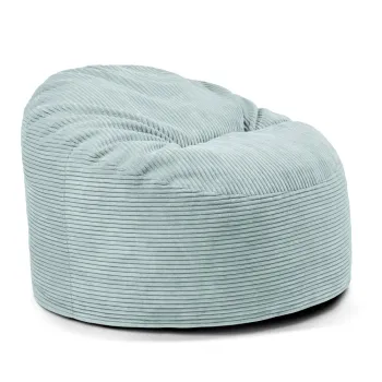 Fotoliu puf pentru copii verde menta cu tapiterie din catifea reiata Om 85 - SLOWDOWN imagine