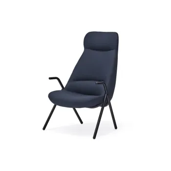 Fotoliu Teulat Dins, inaltime 114 cm, albastru inchis imagine