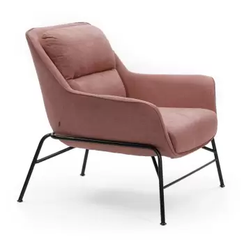 Fotoliu Teulat Sadira, roz coral imagine