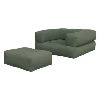 Fotoliu variabil Karup Design Cube Olive Green, verde imagine