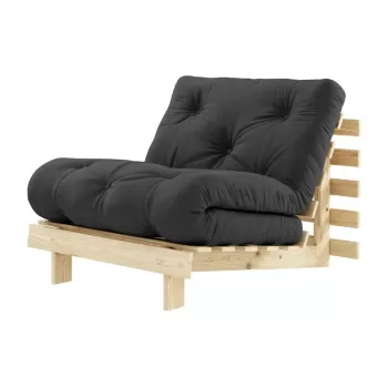 Fotoliu variabil Karup Design Roots Raw/Dark Dark Grey imagine