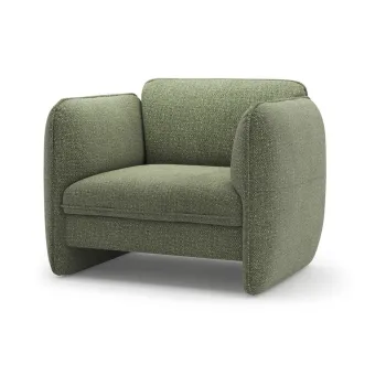 Fotoliu verde cu tapiE>erie din chenille Georgia aEURMicadoni imagine