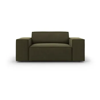 Fotoliu verde cu tapiterie din catifea Jodie - Micadoni Home imagine