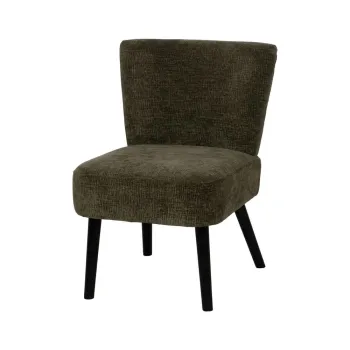 Fotoliu verde cu tapiterie din chenille - Ixia imagine