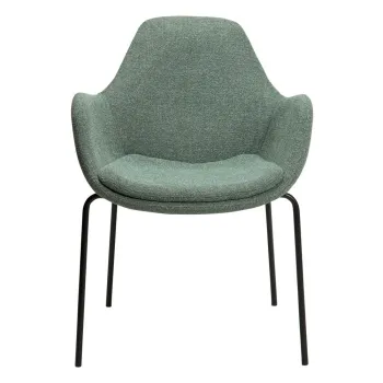 Fotoliu verde deschis cu tapiterie din tesatura boucle Zimmer - DAN-FORM Denmark imagine