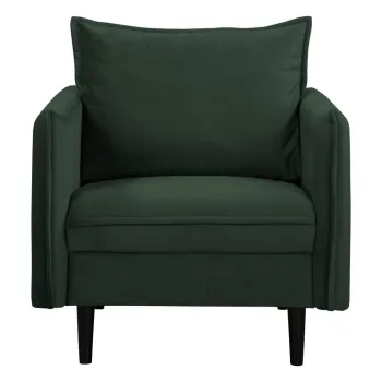 Fotoliu verde inchis cu tapiterie din catifea Juli - Ropez imagine