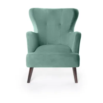 Fotoliu verde menta wing cu tapiterie din catifea Noemye - Bonami Selection imagine