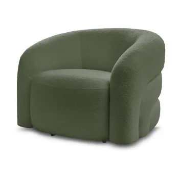 Fotoliu verde pivotant cu tapiE>erie din E>esAfturAbouclA(C) Elina aEURBobochic Paris imagine