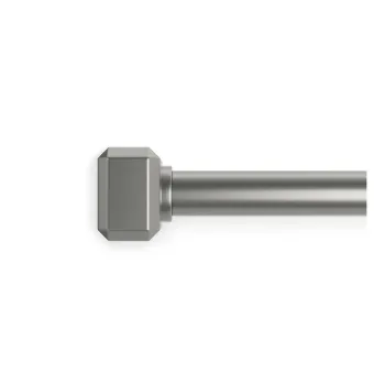 Galerie de perdea argintiu-mat extensibila din otel 107 - 305 cm Geo - Umbra imagine