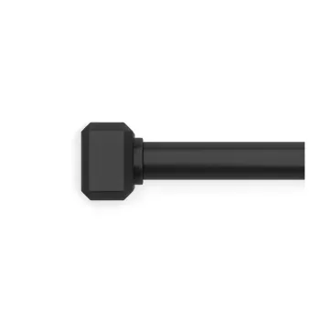 Galerie de perdea negru-mat extensibila din otel 107 - 305 cm Geo - Umbra imagine