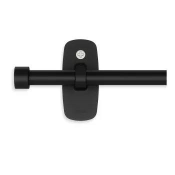 Galerie de perdea negru-mat extensibila din otel 40 - 71 cm Adhera - Umbra imagine