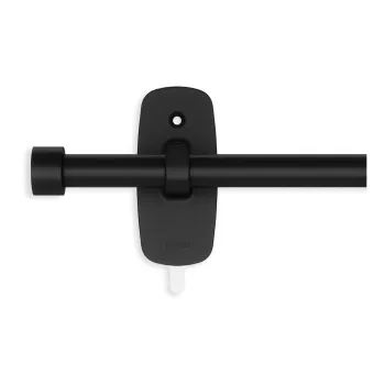 Galerie de perdea negru-mat extensibila din otel 71 - 121 cm Adhera - Umbra imagine