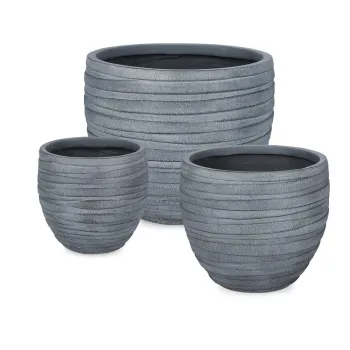 Ghivece 3 buc. o 46 cm Strips - Bizzotto imagine