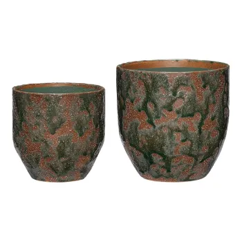 Ghivece decorative 2 buc. din ceramica handmade o 15 cm Normu - Hubsch imagine