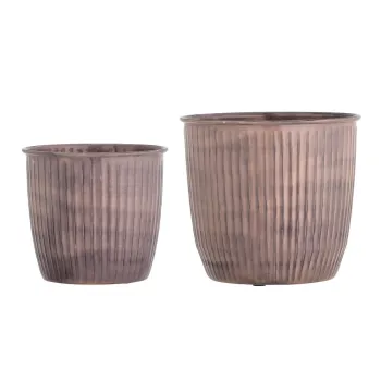 Ghivece decorative 2 buc. din metal o 21,5 cm Kenzie - Bloomingville imagine