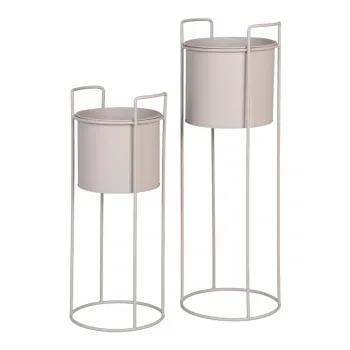 Ghivece decorative 2 buc. din metal o 21,5 cm Rabo - House Nordic imagine
