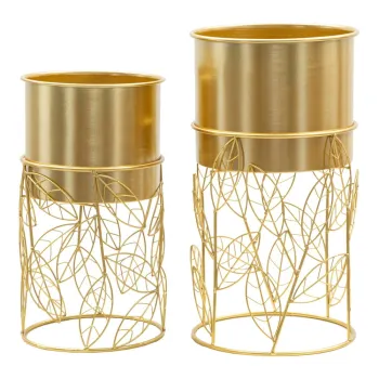 Ghivece decorative 2 buc. din metal o 23 cm Livi - Mauro Ferretti imagine