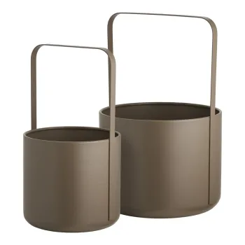 Ghivece decorative 2 buc. din metal o 24,5 cm Tule - House Nordic imagine